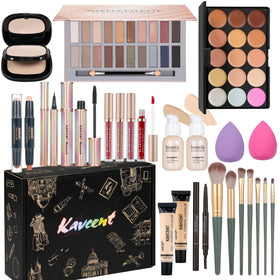 KAVCENT All-in-One Makeup Set front view with 20 eyeshadow palette