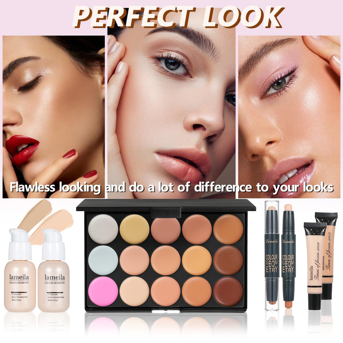 KAVCENT lip gloss and lipstick from the makeup kit
