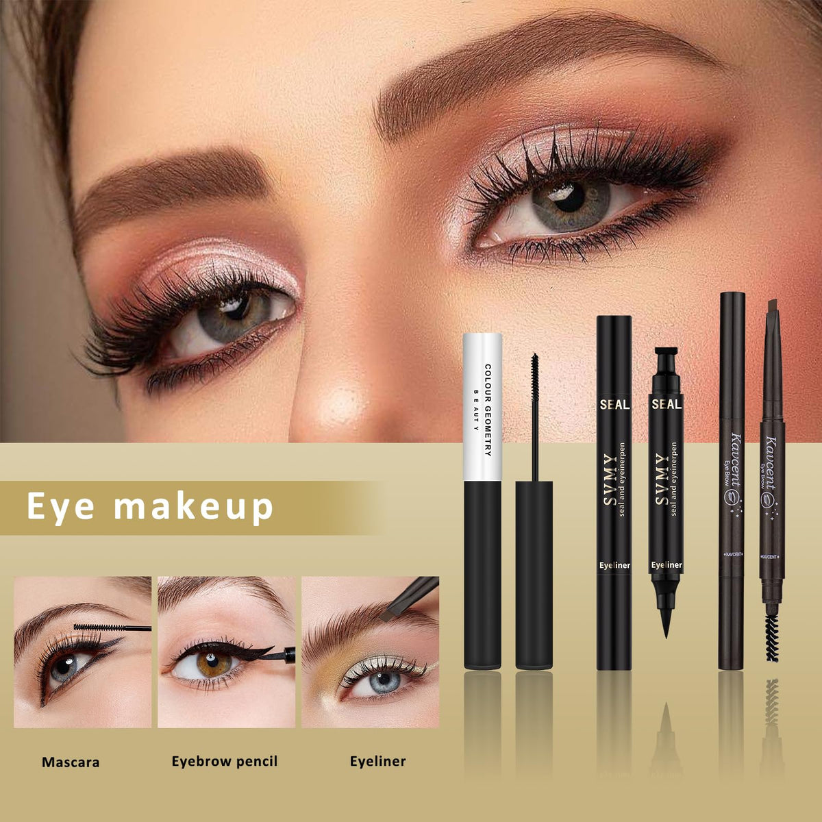 KAVCENT Makeup Kit for Teens with various makeup products