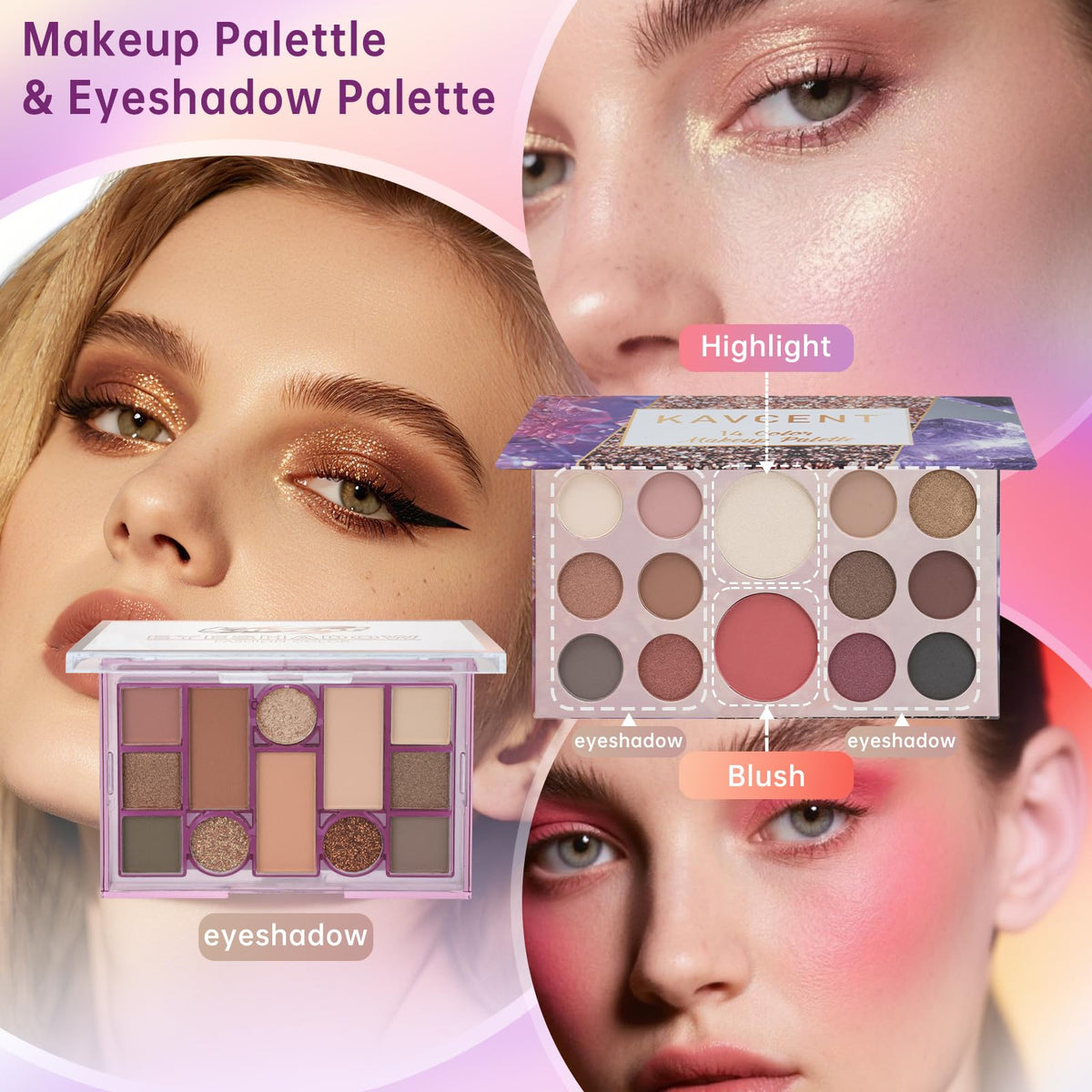 KAVCENT Makeup Kit foundation and concealer tubes