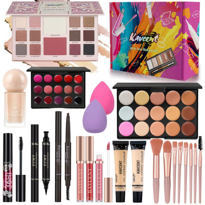 KAVCENT Makeup Kit front view showcasing all included items
