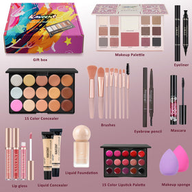 KAVCENT Makeup Kit includes foundation and lip gloss