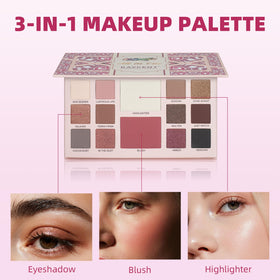 KAVCENT Makeup Kit includes foundation, lip gloss, and brushes