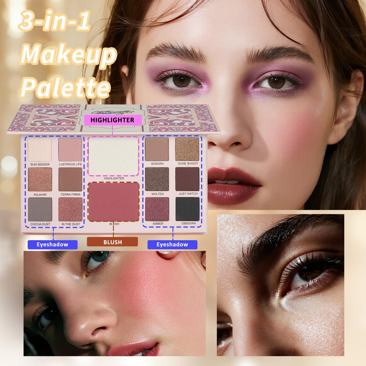 KAVCENT Makeup Kit lip gloss and lipstick palettes
