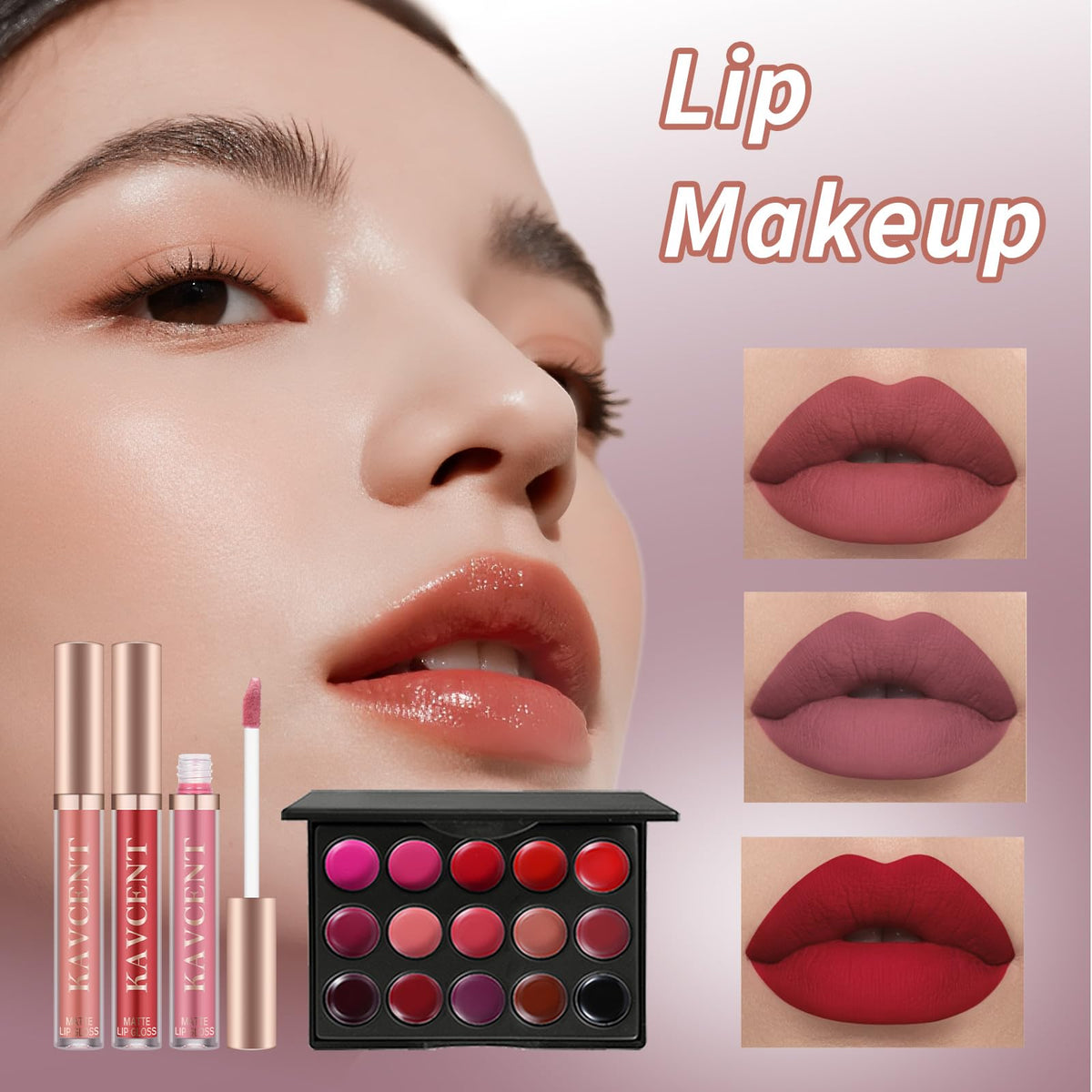 KAVCENT Makeup Kit with eyebrow pencil and eyeliner