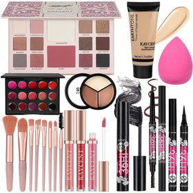 KAVCENT Makeup Set for Teens full kit with palette and brushes