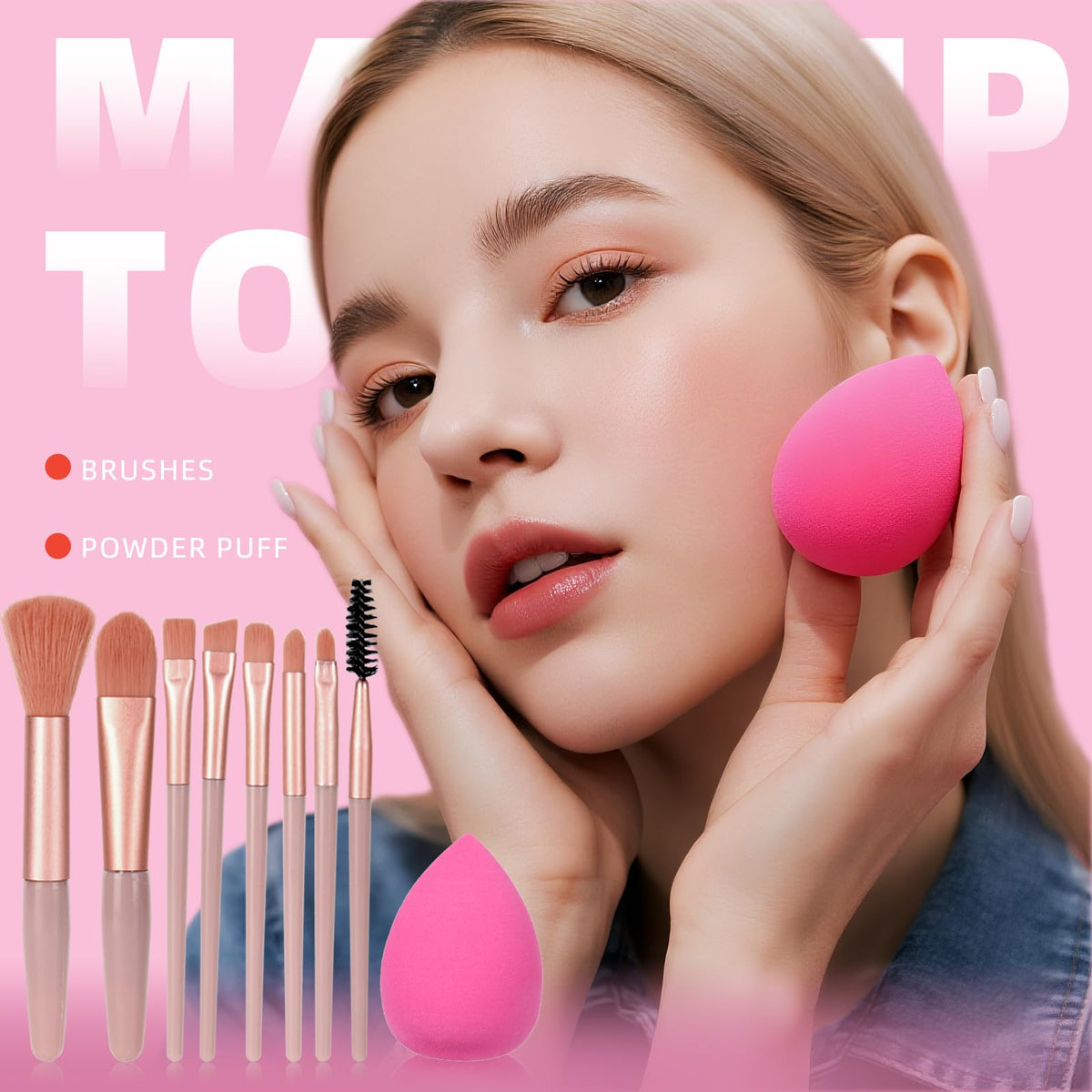 KAVCENT Makeup Set for Teens packaging display