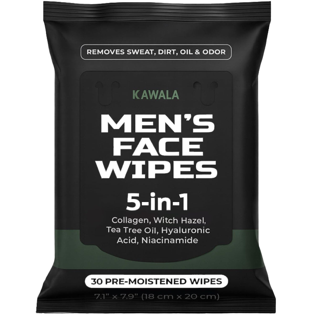 Kawala Face Wipes for Men pack front view