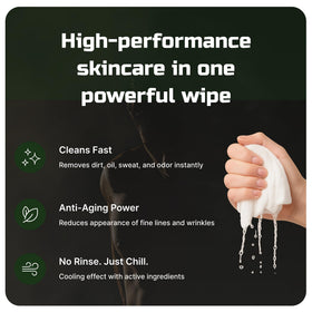 Kawala Face Wipes in a gym bag for travel