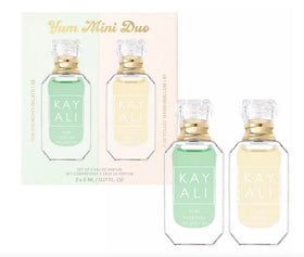 KAYALI Mini Yum Duo Set featuring Yum Pistachio Gelato and Boujee Marshmallow bottles