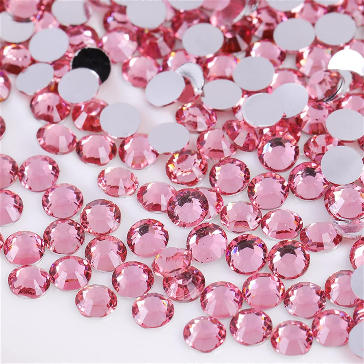 Kdkyy SS20 5mm pink flatback rhinestones front view