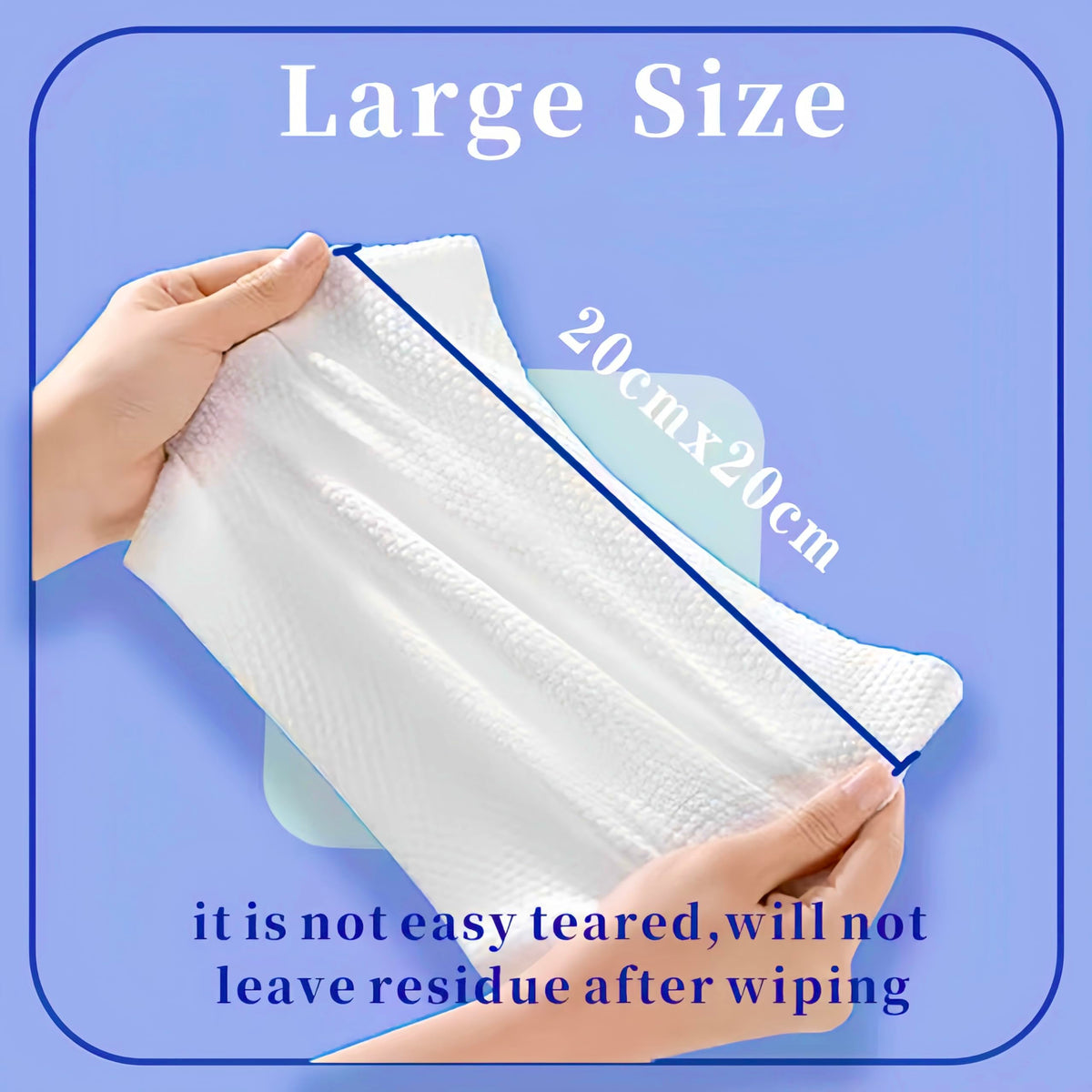 KeeiZoes Disposable Face Towels stacked for easy access