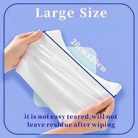 KeeiZoes Disposable Face Towels stacked for storage