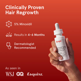 Keeps Minoxidil Solution 5% for Men 3 bottles packaging
