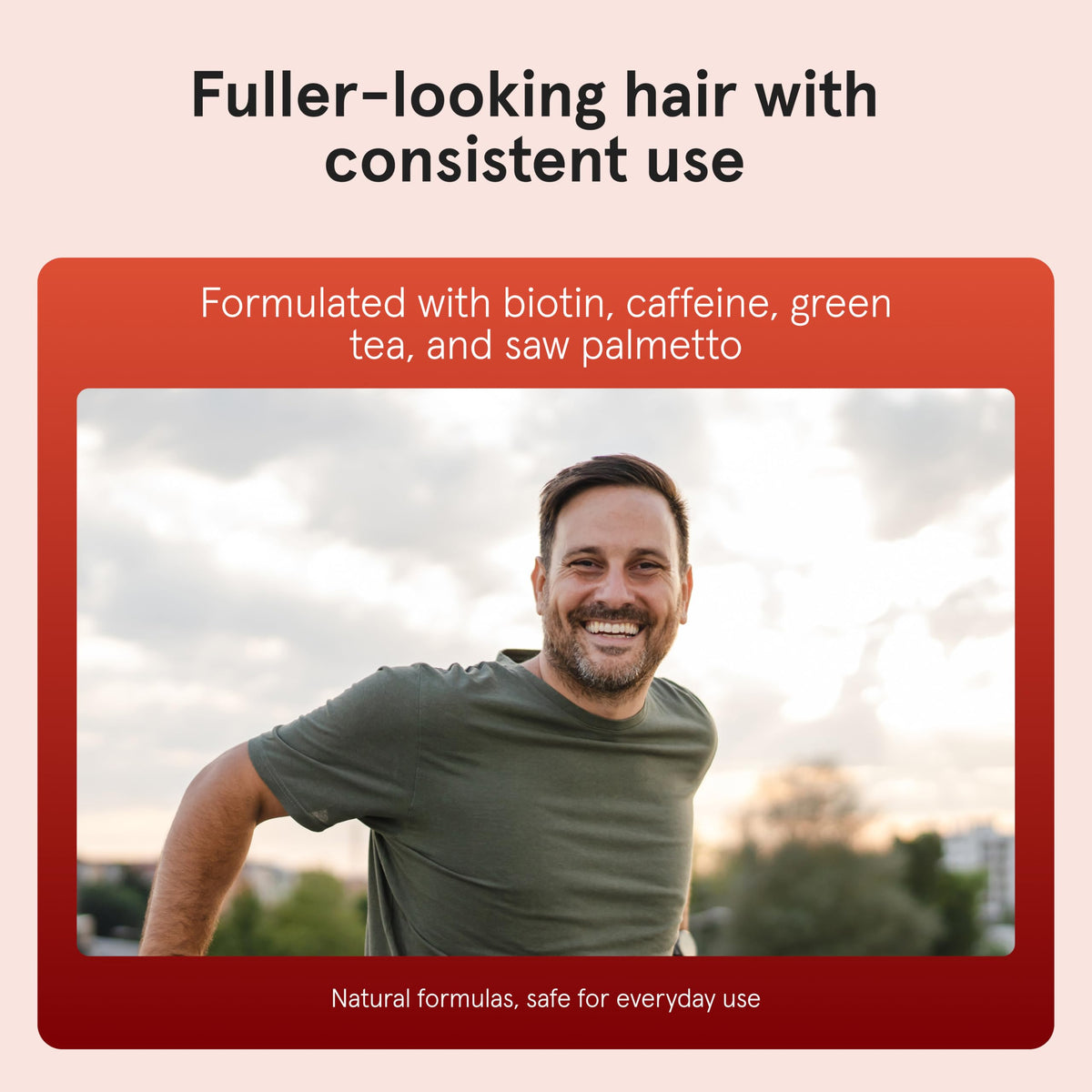 Keeps Thickening Conditioner for Men application on hair