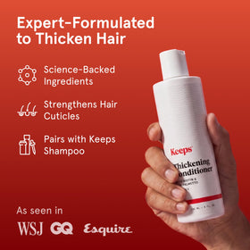 Keeps Thickening Conditioner for Men packaging side view