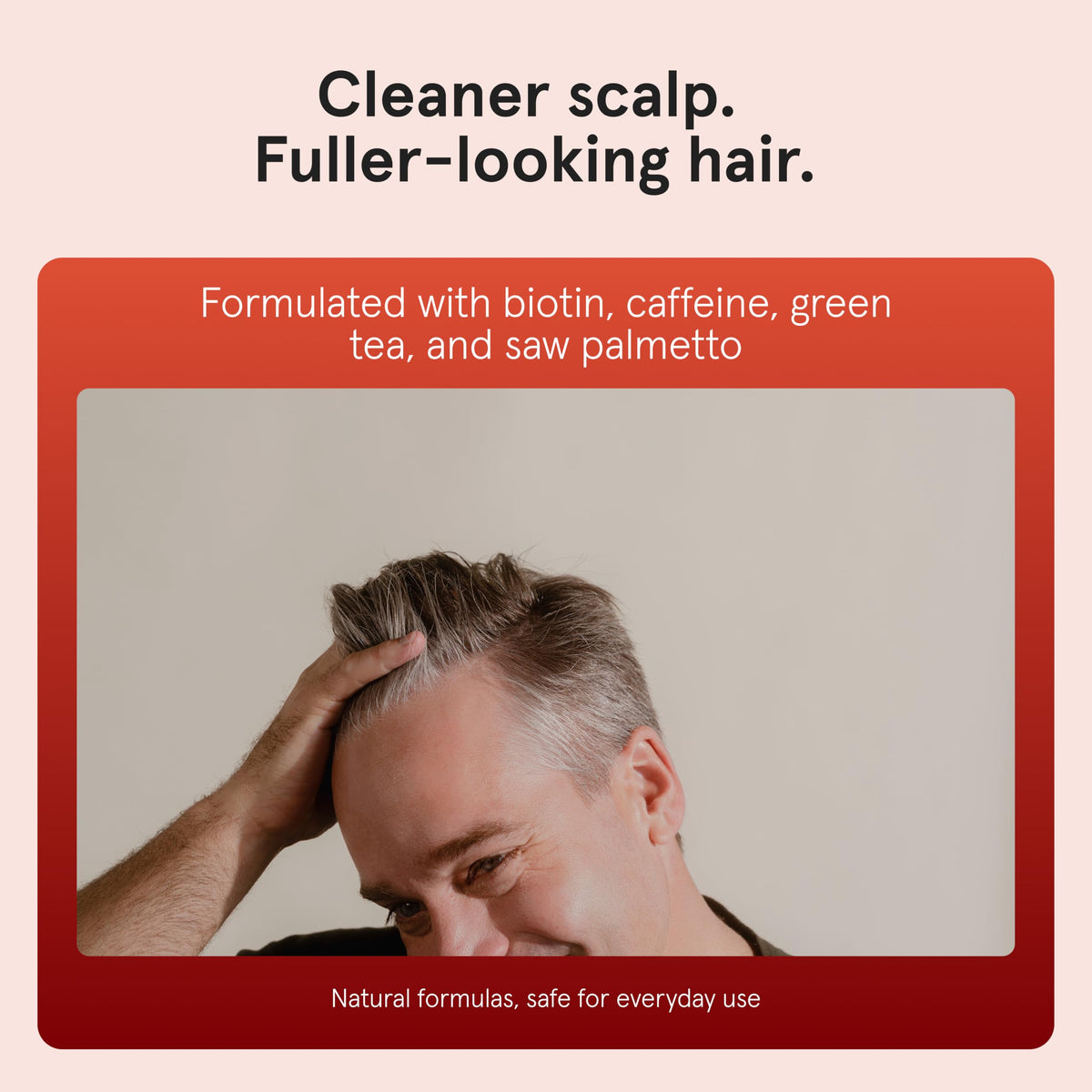 Keeps Thickening Shampoo for Men 8 Oz side view