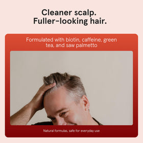 Keeps Thickening Shampoo for Men 8 Oz side view