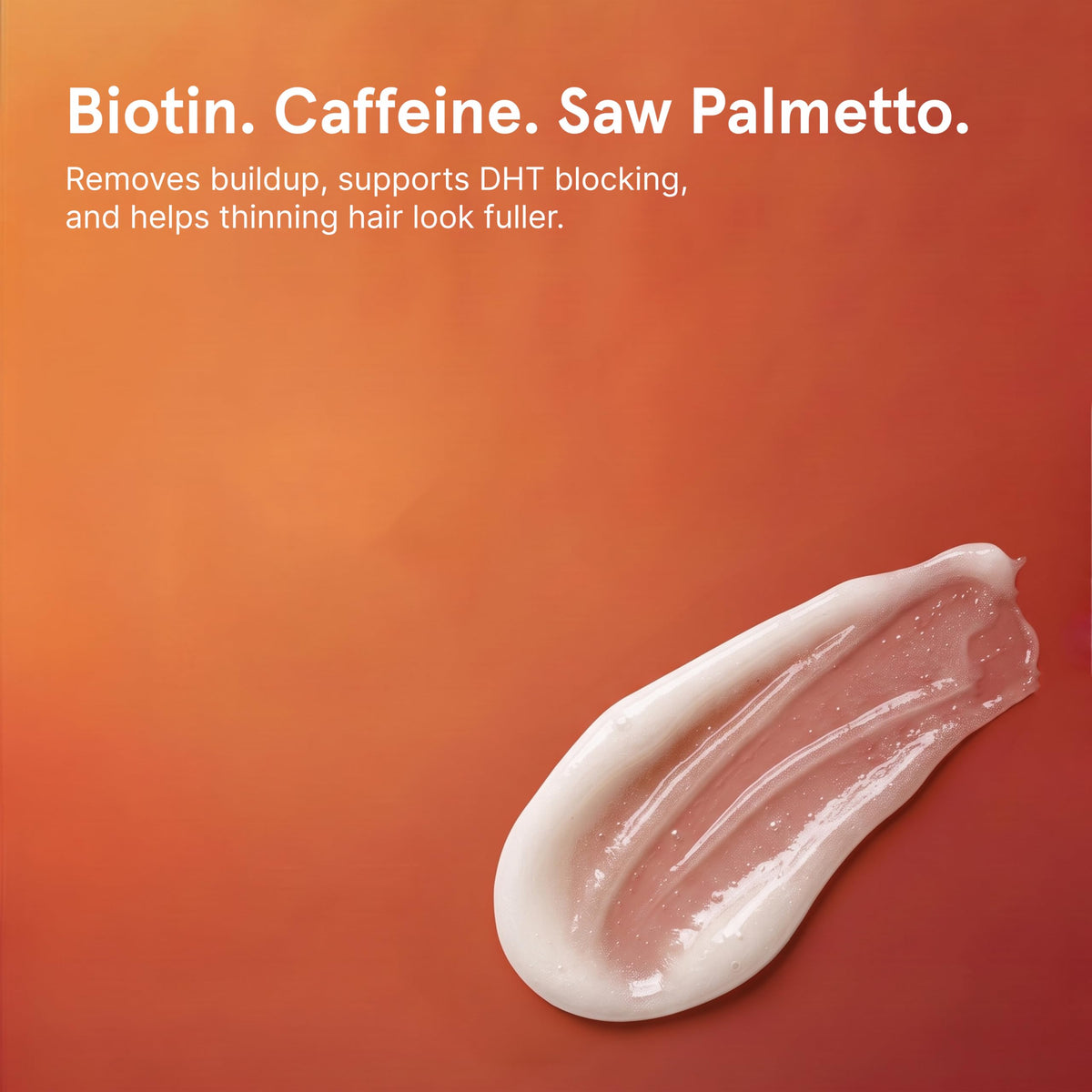 Keeps Thickening Shampoo for Men 8 Oz with green tea and biotin ingredients