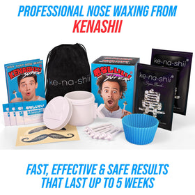 KENASHII Super Nose Waxing Kit applicators and mustache guards