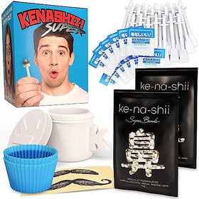KENASHII Super Nose Waxing Kit front view with wax and applicators