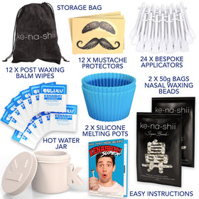 KENASHII Super Nose Waxing Kit with wax melting process