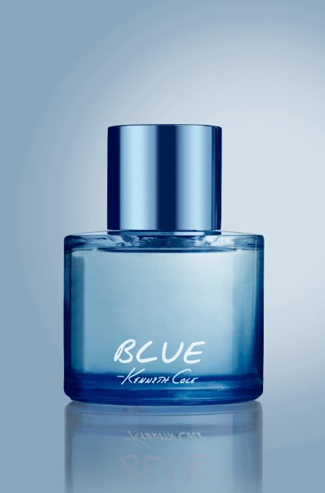 Kenneth Cole Blue Eau De Toilette Spray 3.4 Oz packaging