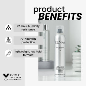 Kenra Anti-Humidity Spray 5 back view showing ingredient list