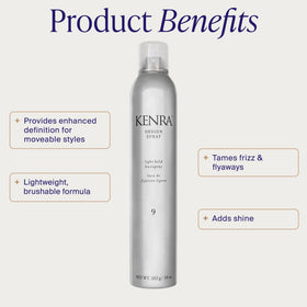 Kenra Design Spray 9 bottle side view