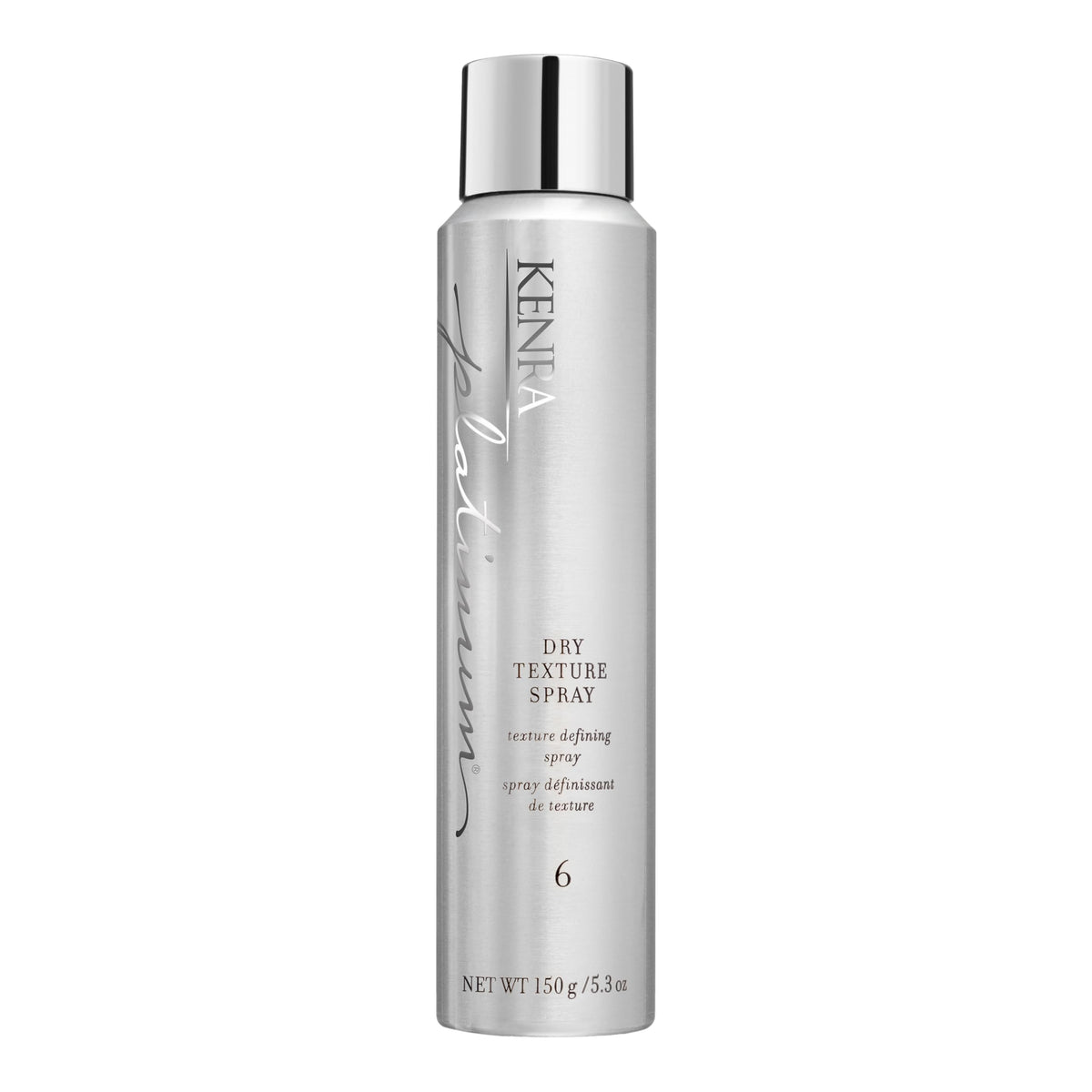Kenra Platinum Dry Texture Spray 6 front view with matte finish