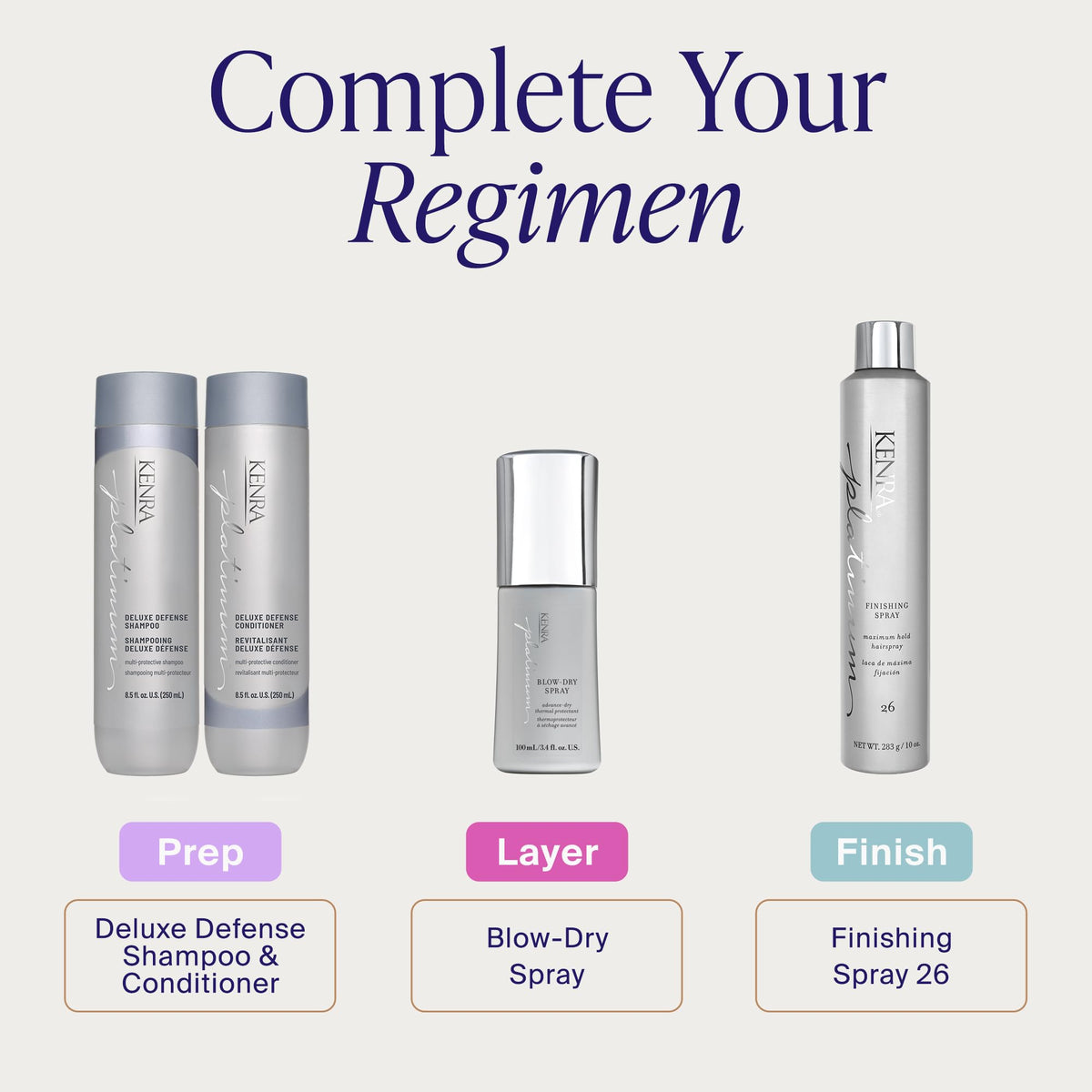 Kenra Platinum Finishing Spray 26 in a bathroom setting