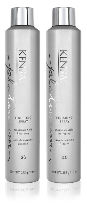 Kenra Platinum Finishing Spray 26 two 10-ounce bottles front view