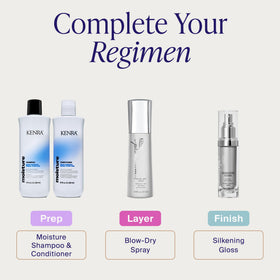 Kenra Platinum Silkening Gloss application demonstration
