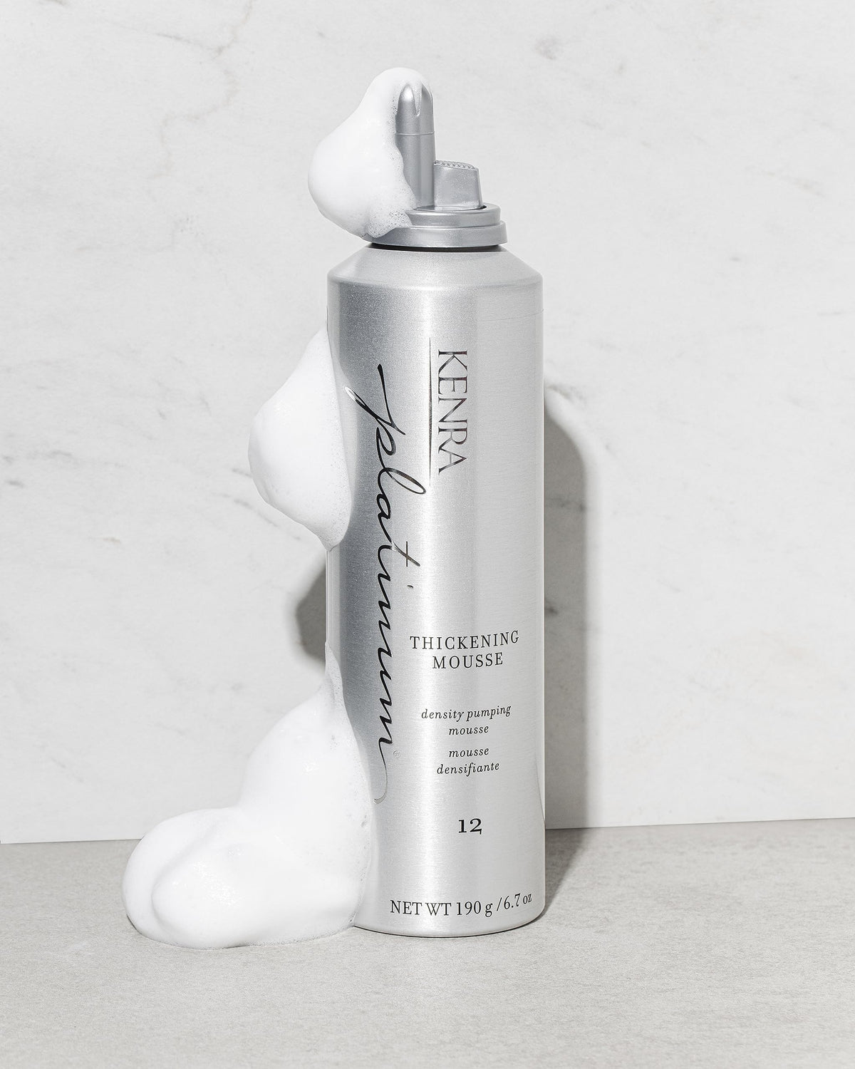 Kenra Platinum Thickening Mousse 12 texture demonstration