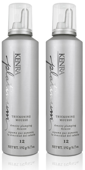 Kenra Platinum Thickening Mousse 12 two 6.7 oz bottles front view