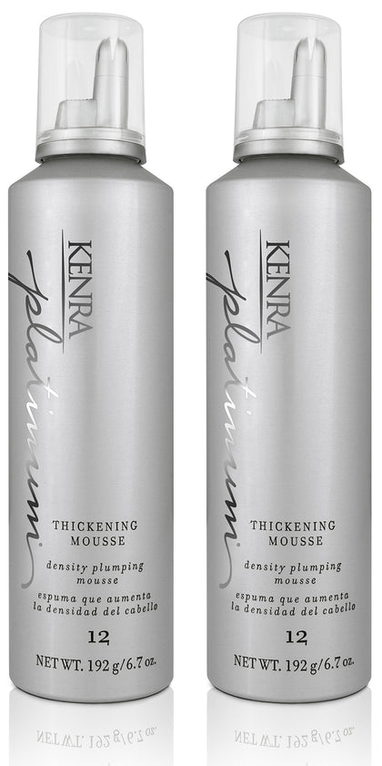 Kenra Platinum Thickening Mousse 12 two 6.7 oz bottles front view