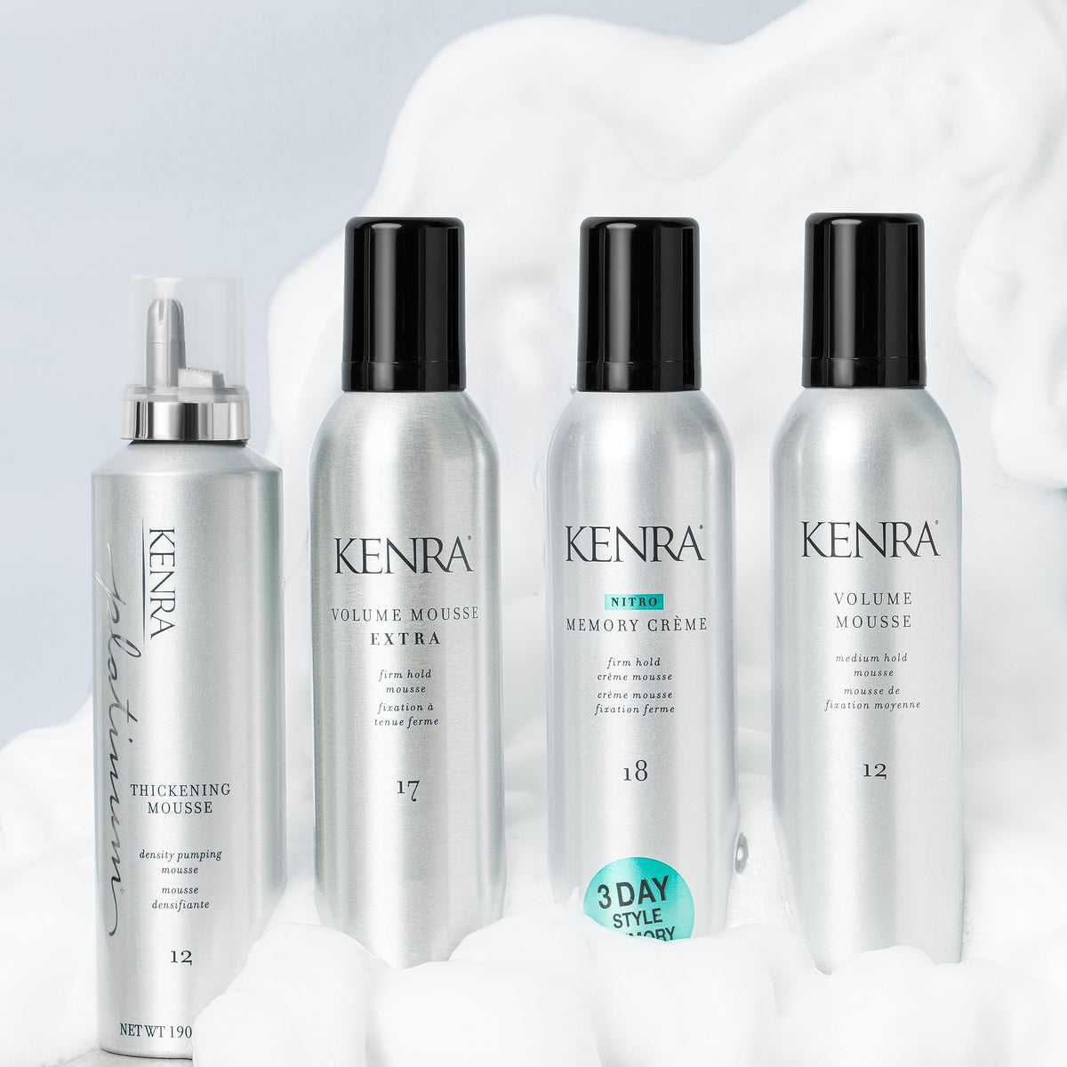 Kenra Platinum Thickening Mousse 12 with pump dispenser