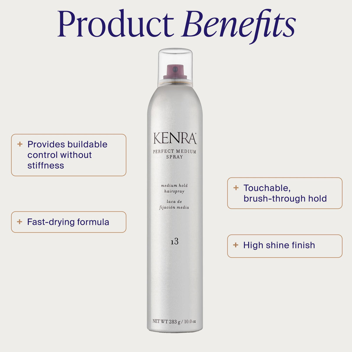 Kenra Professional Perfect Medium Spray 10 oz side view