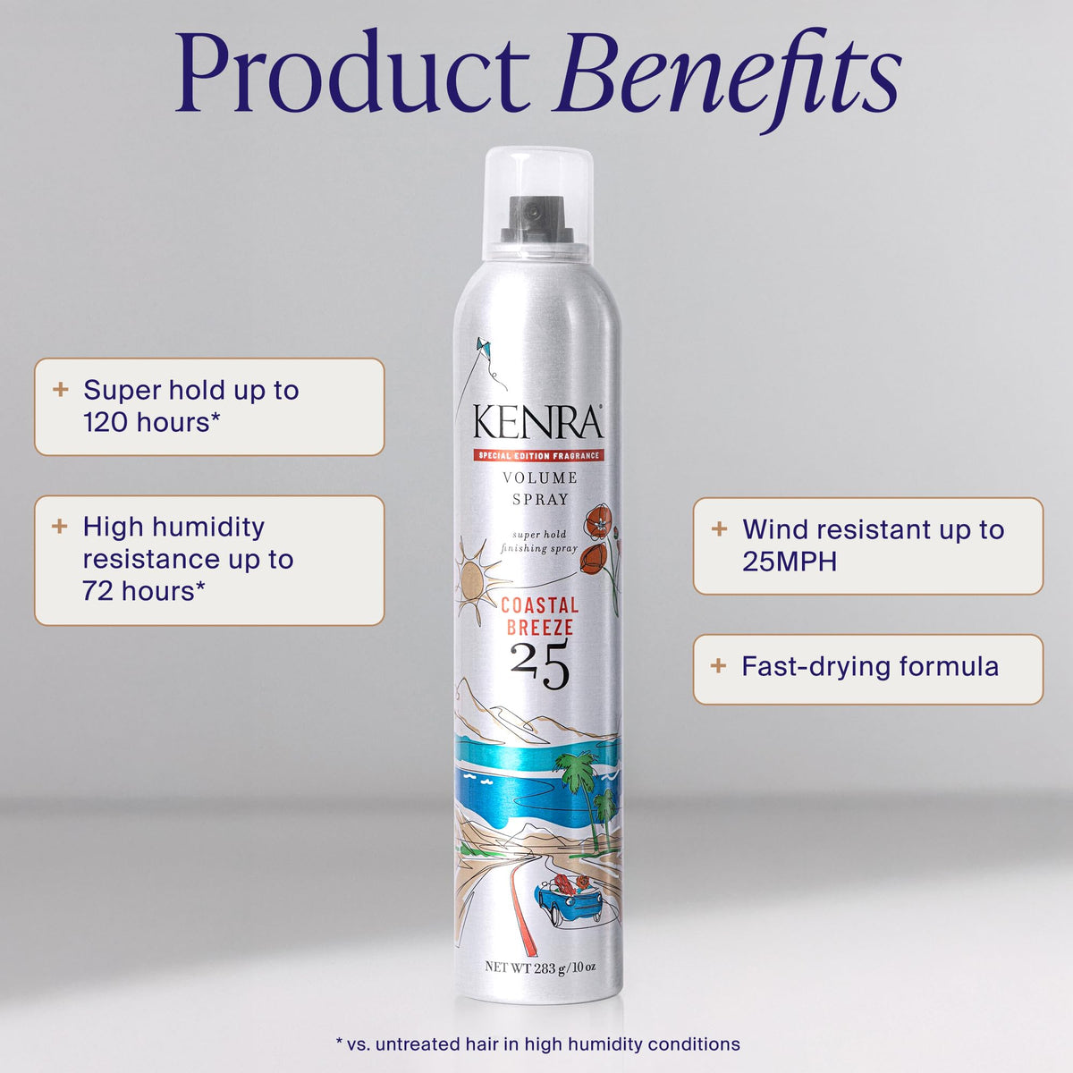 Kenra Professional Volume Spray 25 Coastal Breeze 10 oz back view