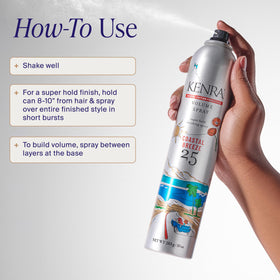Kenra Professional Volume Spray 25 Coastal Breeze 10 oz cap and nozzle close-up