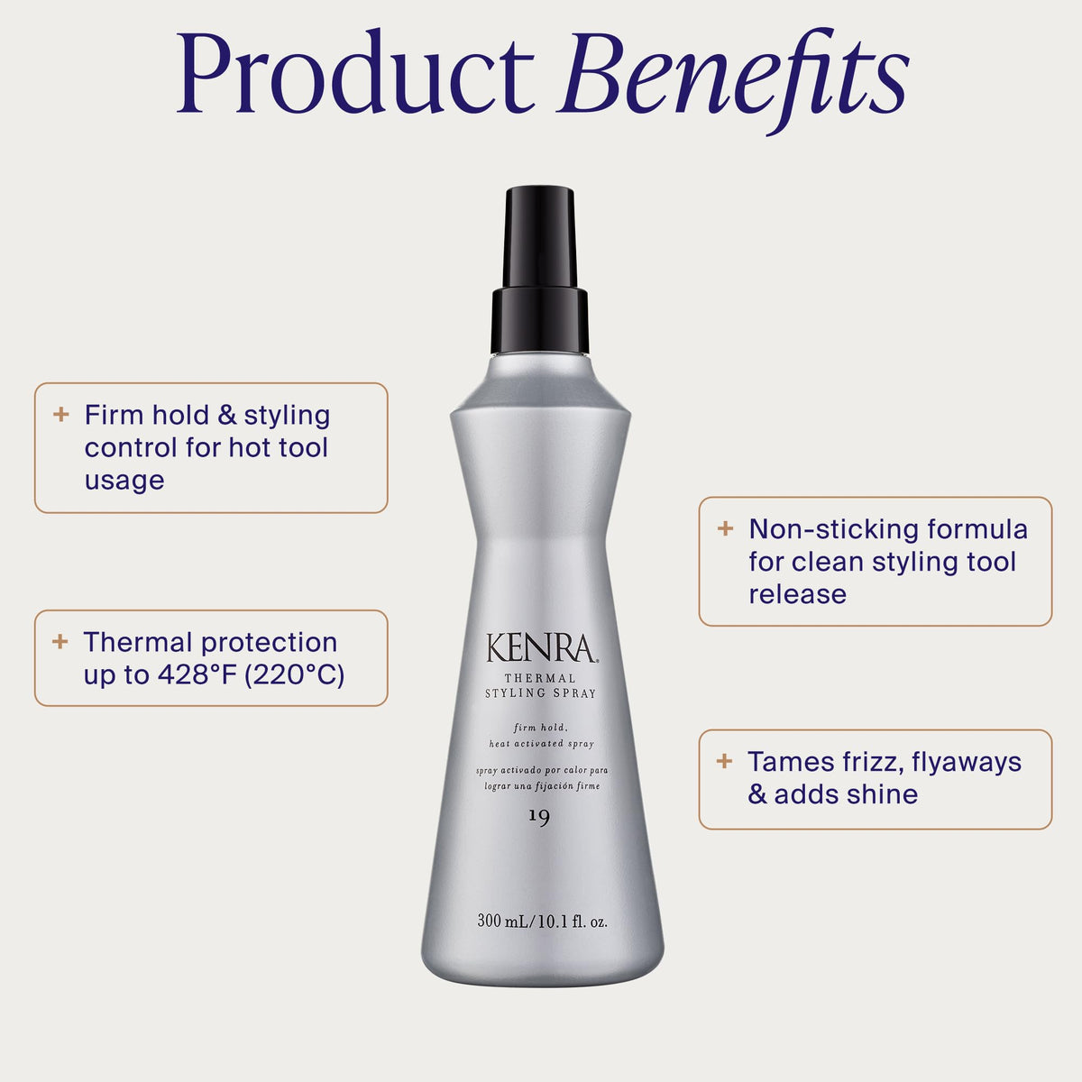 Kenra Thermal Styling Spray 19 bottle side view