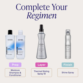 Kenra Thermal Styling Spray 19 lifestyle scene on vanity