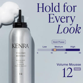 Kenra Volume Mousse 12 in a bathroom setting
