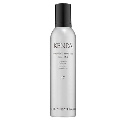 Kenra Volume Mousse Extra 17 front view with 8 oz packaging