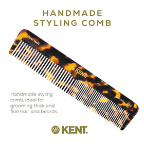 KENT 16T Hair Comb close-up of saw-cut teeth