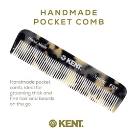 KENT Fine Tooth Comb 4.5 inch in a pocket
