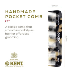KENT Fine Tooth Comb 4.5 Inch side view