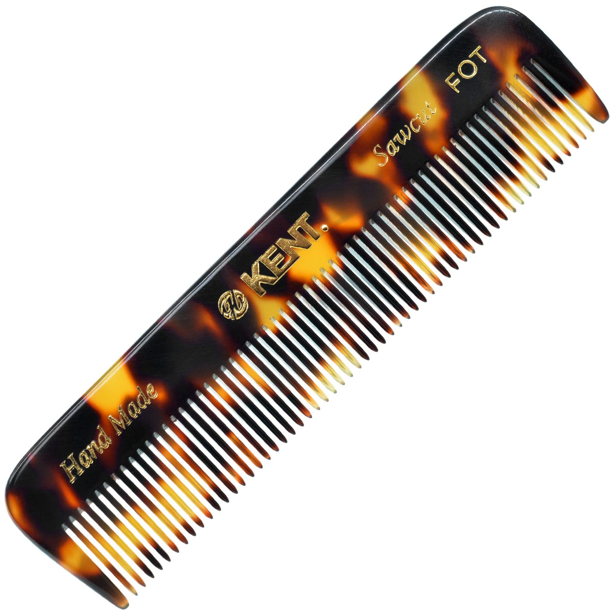 KENT Fine Tooth Comb front view with rounded teeth