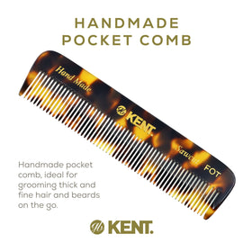 KENT Fine Tooth Comb in a pocket for easy travel