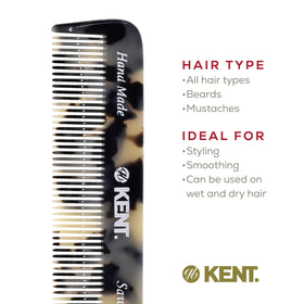 KENT Fine Tooth Comb on a wooden surface